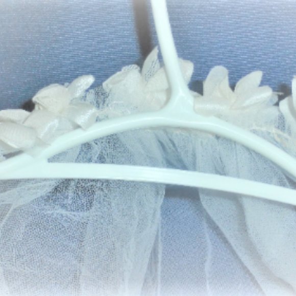 Vintage COMMUNION DRESS Vintage Vail SILK Dress Girls Wedding Dress Bridesmaid - Picture 8 of 15